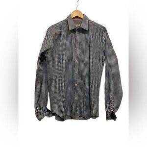 JEREMY ARGYLE NYC button down plaid large shirt